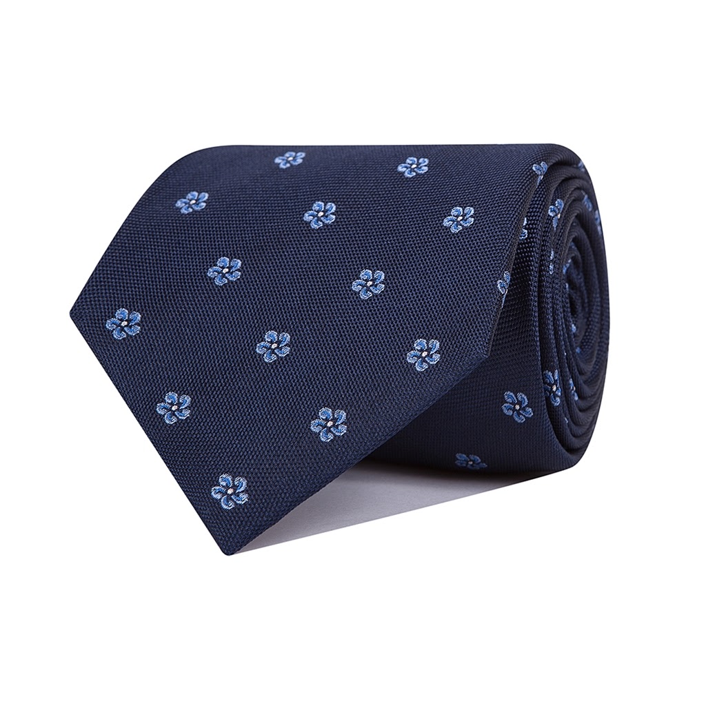 Corbata seda azul Men's cufflinks, silk ties and braces online shop.
