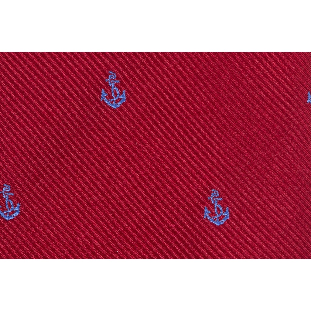 Audaz Grande impresión Corbata de seda roja anclas Gift shop, accessories and antiques.