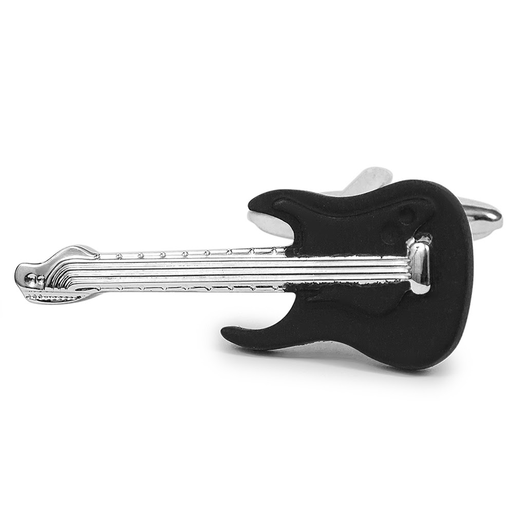 Gemelli da polso chitarra elettrica nera - Negozio di articoli da regalo,  accessori e antiquariato
