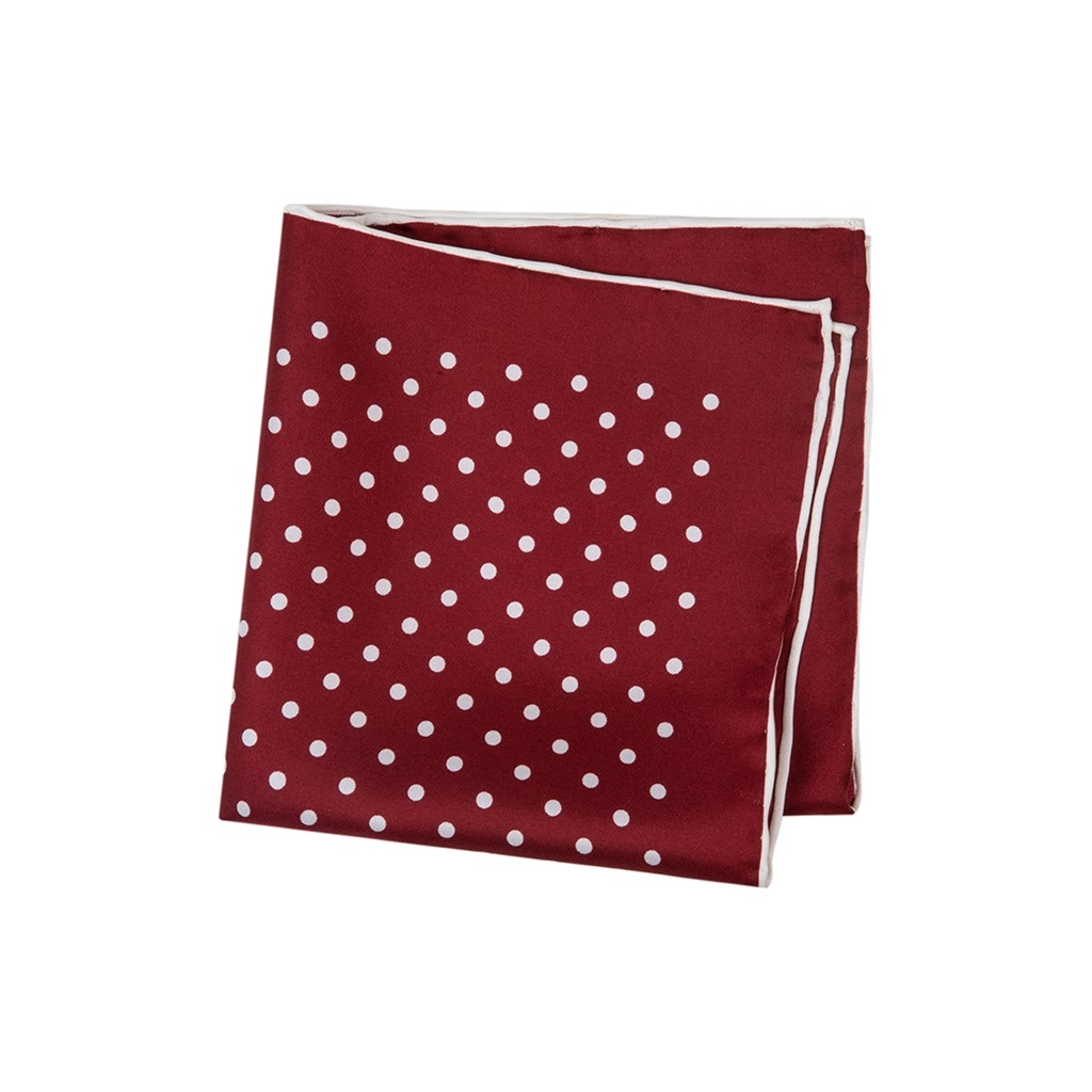 Pañuelo de rojo con lunares Tienda online gemelos de camisas, corbatas, tirantes.