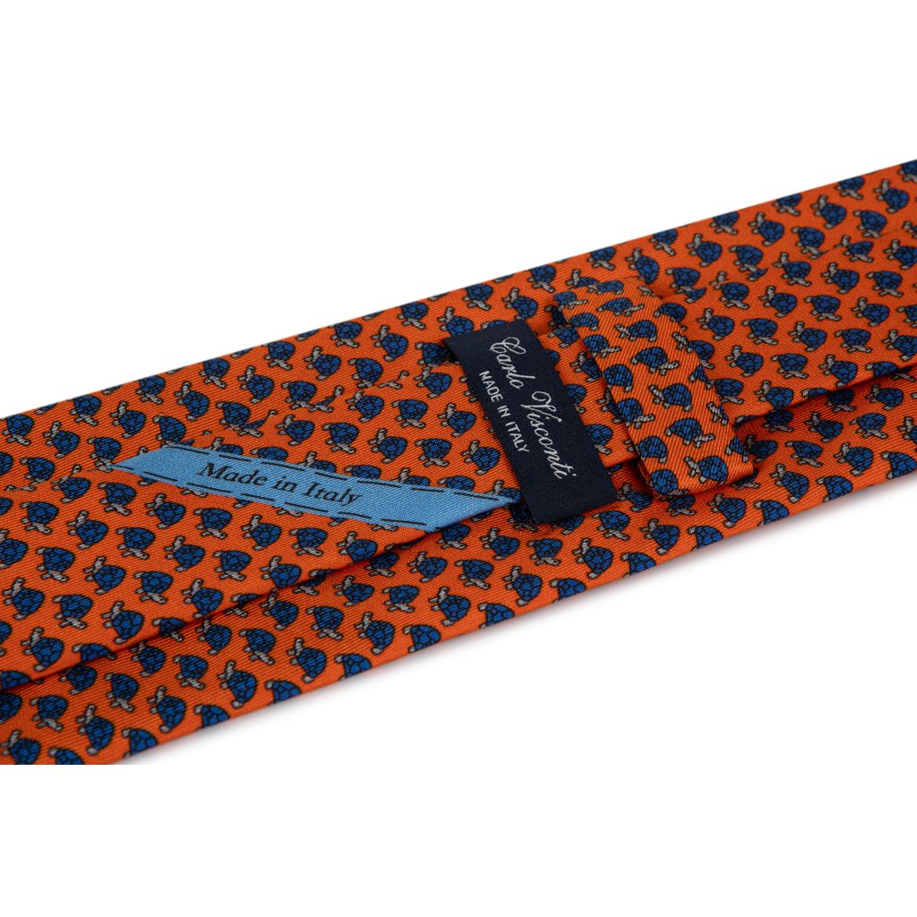 Cravatta Uomo Elegante Con Stampa Strisce Di Tigre Arancione - 145 Cm, Poliestere, Antirughe, Regalo