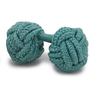 RAYON KNOT CUFFLINKS GREEN COLOR