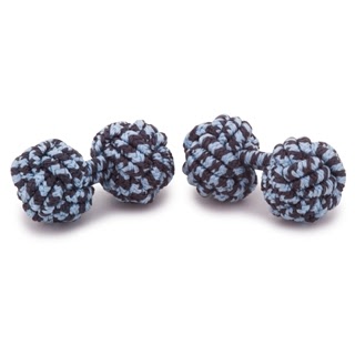 RAYON KNOT CUFFLINKS BLUE COLOR