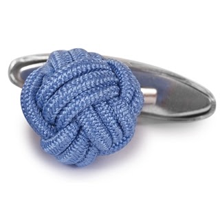 GEMELLI DA POLSO NODI ELASTICI BLU