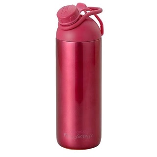 Botella Térmica de Succión 450ml  Antiderrame Mod. Artist · Rosa