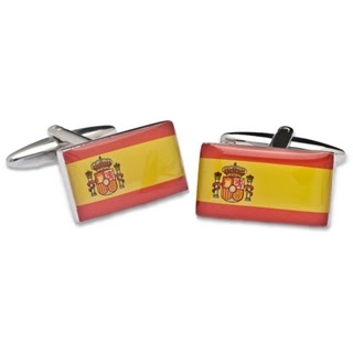SPANISH FLAG CUFFLINKS