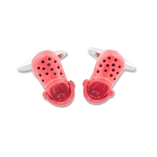 BOUTONS DE MANCHETTE CHAUSSURES ROUGES