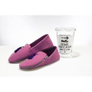 Home Mocassin Rosa y Gris · 35/36