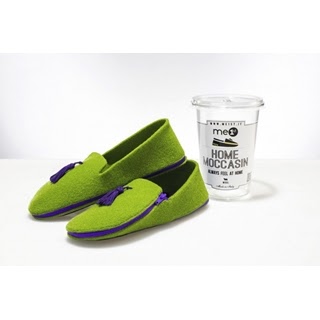 Home Mocassin Verde y Morado · 35/36