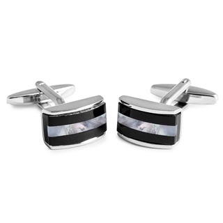 STONE RECTANGULAR CUFFLINKS