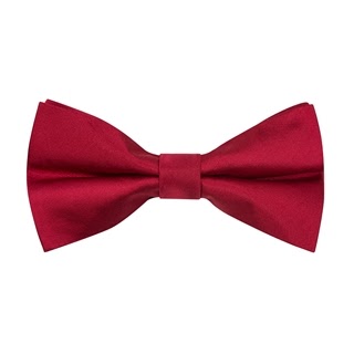 RED SILK BOW TIE