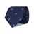 CBT-25581-01 · Cravate en soie bleue avec petites têtes de mort · Bleu · 39,90€