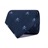 CBT-3003-01 · Cravatta in seta blu scuro con grandi teschi  · Celeste e Blu marina · 39,90€