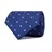 CRT-1009-1 · Cravatta con piccolo fleur-de-lis blu · Blu e Bianco · 39,90€