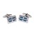 E002-03-03 · Enamel cufflinks · Sky blue · 9.90€