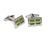 E002-06-06 · Enamel cufflinks · Light green · 9.90€