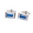 E004-03 · Enamel cufflinks · Royal blue · 9.90€