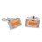 E004-11 · Enamel cufflinks · Orange · 9.90€