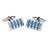 E006-03 · Enamel cufflinks · Sky blue · 9.90€