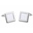 E018-BL · Enamel cufflinks · White · 9.90€