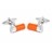 F002-11 · Boutons de manchette cartouche orange · Orange · 19,90€