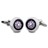 F043-04 · Small compass cufflinks · Black And White · 19.90€