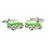 F075-04 · Boutons de manchette voiture mini vert · Vert · 19,90€