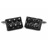 F117-00 · Black lego cufflinks · Black · 19.90€