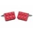 F117-10 · Boutons de manchette lego rouge · Rouge · 17,90€