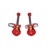F140-10SR · Boutons de manchette guitare eléctrique rouge · Noir et Rouge · 17,90€