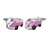 F161-08 · Light pink vw van cufflinks · Pink · 16.90€