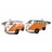 F161-11 · Boutons de manchette fourgonette vw orange · Orange · 19,90€