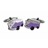 F161-21 · Gemelli da polso furgoncino vw violetta · Lila · 19,90€