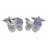 F169-21 · Boutons de manchette chariot bebe violet · Lila · 19,90€