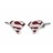 F186-10 · Red superman cufflinks · Red And Silver · 16.90€