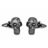 F236-00 · Black skull cufflinks · Black · 19.90€