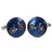F368-02 · Boutons de manchette bicyclette · Bleu · 16,90€