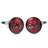 F368-10 · Gemelli da polso bicicletta su fondo rosso · Rosso · 19,90€