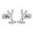 F400 · Boutons de manchette clubs golf · Argenté · 19,90€