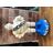 MCHLN-BLUE · Figure of a vintage Michelin man. · Blue · 290.00€