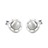 OX-56009-RN · Stone cufflinks · Silver And White · 59.00€