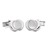 OX-56187-RN · Stone cufflinks · Silver And White · 24.90€