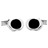 OX-56187-RO · Stone cufflinks · Black And Silver · 24.90€