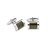 P003-04 · Greenn Stone cufflinks · Green · 9.90€