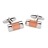 P006-11 · Stone cufflinks · Orange And Silver · 9.90€