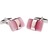 P010-08 · Stone cufflinks · Pink And Silver · 9.90€