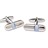 P012-03 · Stone cufflinks · Blue And Silver · 9.90€