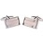 P013-09 · Stone cufflinks · Pink And Silver · 9.90€