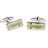 P014-06 · Stone cufflinks · Green And Silver · 9.90€