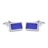 P017-02 · Boutons de manchette pierre · Bluette · 19,90€